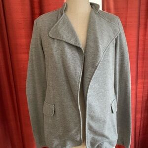 Gray Open Front Blazer